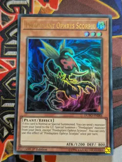 Yugioh Predaplant Ophrys Scorpio DUPO-EN066 Ultra Rare - Image 1