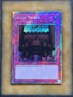 Yugioh Royal Decree RA04-EN113 Platinum Secret Rare 1st Ed NM - Image 1
