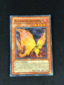 YUGIOH BLAZEWING BUTTERFLY TAEV-EN089 1ST SUPER PLAY/EDGEWARE - Image 1