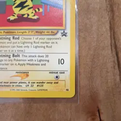 Pokemon Card: Electabuzz Black Star Promo #46 Vintage Rare! NM - Image 2