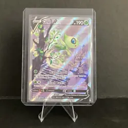 Pokemon TCG SWSH Fusion Strike Celebi v Alt Art Holo Ultra Rare Card 245/264 - Image 1