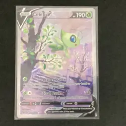 Pokemon TCG SWSH Fusion Strike Celebi v Alt Art Holo Ultra Rare Card 245/264 - Image 3