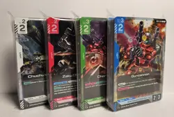 Gundam Card Game - GD01: NewType Rising - Playset of Rares (4x of each) - Image 1