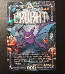 Crobat Holo Evo Line Lot of 3 Cards Prisma Trick Or Treat Halloween Zubat Golbat - Image 1