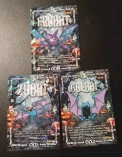 Crobat Holo Evo Line Lot of 3 Cards Prisma Trick Or Treat Halloween Zubat Golbat - Image 3