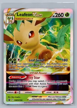SWSH: Sword & Shield Promo Cards #SWSH195 Leafeon VSTAR - Image 1
