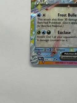 Glaceon ex 026/131 Pokemon TCG Holiday Calendar 2025 Festive Stamp Promo Card NM - Image 2