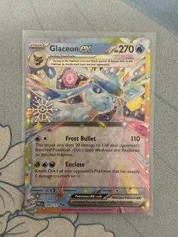 Glaceon EX 026/131 Pokemon TCG Holiday Calendar 2025 Festive Stamp Promo Card NM - Image 1