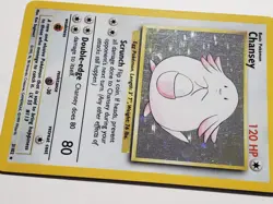 HOLO Chansey 3/102 - NM - RARE 1999 Base Pokemon Card - $2 Combined Shipping - Image 3