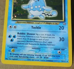 Azumarill 2/111 Rare Holo Neo Genesis Set Pokemon Card NM/LP - Image 2