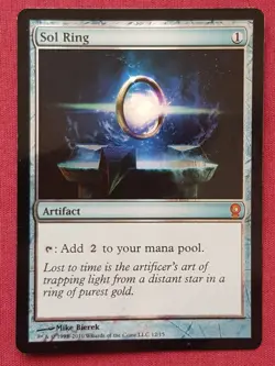 Magic The Gathering FROM THE VAULT RELICS FOIL SOL RING artifact card MTG FTV - Image 1