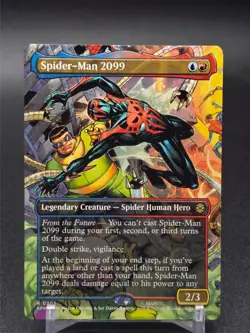 MTG Spider-Man BORDERLESS SCENE R Spider-Man 2099 #0205 - Image 1