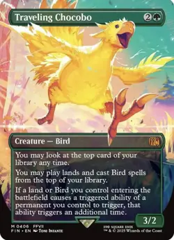 Traveling Chocobo (Borderless) Final Fantasy Regular - Image 1