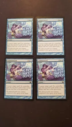 MTG Magic **COUNTERMAND (x4)** Journey Into Nix, Playset, English, Light Play - Image 1