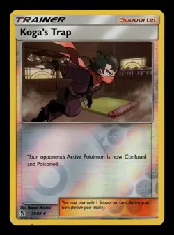 Koga's Trap 59/68 Rev Holo - NM - Hidden Fates, SM Pokemon - Image 1