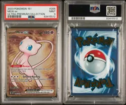PSA 9 Gold Metal Mew Ex 205/165 Pokemon Scarlet Violet UPC Promo Card 151 - Image 3