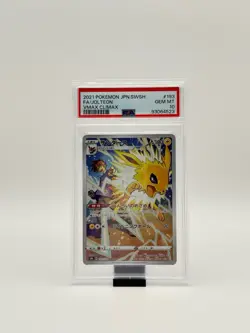 2021 Pokemon Japanese SWSH VMAX Climax Jolteon Full Art #193/184 PSA 10 GEM MINT - Image 1