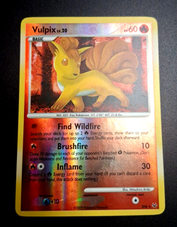 Pokemon Shiny Vulpix Reverse Holo Secret Rare SH6 NMint Fast Ship - Image 1