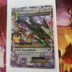 M Rayquaza EX 76/108 Celebrations Classic Collection Pokemon 2021 - Image 3
