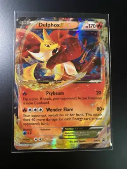 Delphox EX Ultra Rare Holo Pokemon Card XY Black Star Promo XY19 LP - Image 1