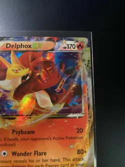 Delphox EX Ultra Rare Holo Pokemon Card XY Black Star Promo XY19 LP - Image 3