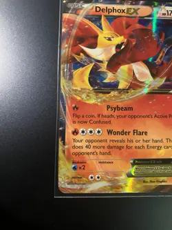 Delphox EX Ultra Rare Holo Pokemon Card XY Black Star Promo XY19 LP - Image 5