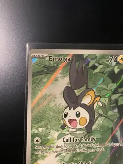 Emolga 112/086 SV Black Bolt Illustration Rare Near Mint English Pokemon Card - Image 2