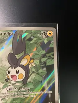 Emolga 112/086 SV Black Bolt Illustration Rare Near Mint English Pokemon Card - Image 3