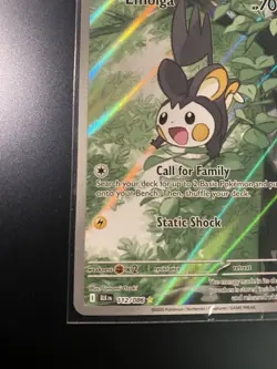 Emolga 112/086 SV Black Bolt Illustration Rare Near Mint English Pokemon Card - Image 5