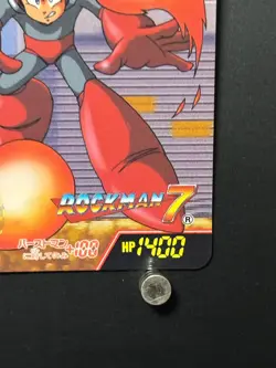 Mega MAN 7 Card 10 Scorch Wheel CAPCOM BANDAI JAPAN Japanese Rockman 1995 - Image 4