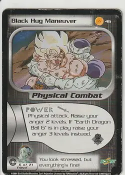 Dragon ball Z DBZ CCG - Score - Black Hug Maneuver Card - Image 1