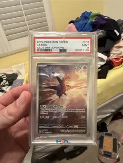 Pokemon TCG Surging Sparks Latios Illustration Rare Card 203/191 PSA 9 Mint - Image 1