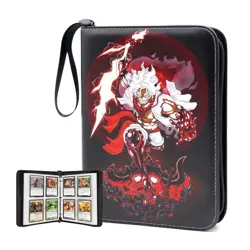 WEST TUNE Trading Card Binder for One Piece Card Game 4 Pockets 50 Cards Up to 4 - Image 1