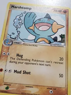 Marshtomp 38/100 LP - EX Crystal Guardians Pokemon Card - Hisao Nakamura Art - Image 2