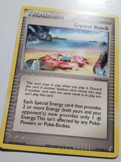 Crystal Beach 75/100 2006 EX Crystal Guardians Pokemon Card $2 Combined Shipping - Image 2