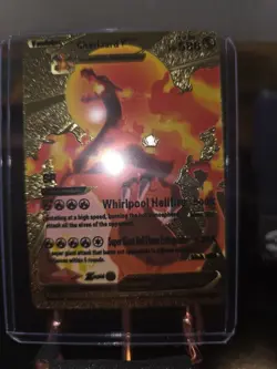 Pokemon Charizard VMAX Gold Foil Fan Art Card SMP26-44 - Image 2