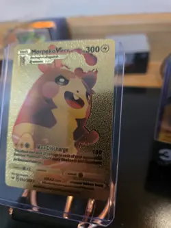 Morpeko Vmax Premium Gold Foil Fan Art Textured Collector Pokemon Card 080/202 - Image 5