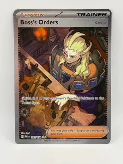 Boss's Orders Paldea Evolved 265/193 SV Special Illustration Rare Pokemon Card - Image 1