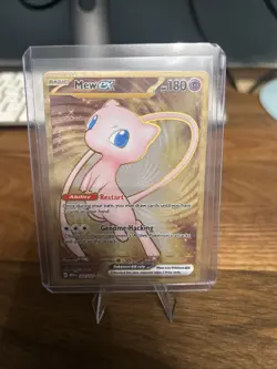 Pokemon Mew EX Gold TCG 205/165 SV 151 Scarlet & Violet Hyper Rare Holo Card - Image 2