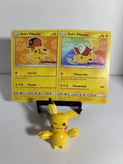 Ash's Pikachu TCG SM108 2017 Promo Card Pokemon - Image 1
