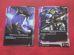Gundam Card Game Starter Deck Iron Bloom Gundam Barbatos & With Iron and Blood - Image 1