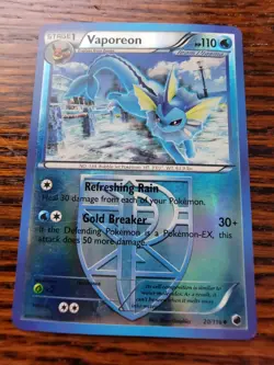 Pokemon TCG Vaporeon 20/116 Plasma Freeze Reverse Holo MP* - Image 1
