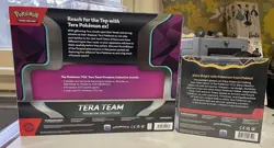 Pokemon TCG Paldean Fates Booster Bundle & Tera Team Premium Collection Lot of 2 - Image 2