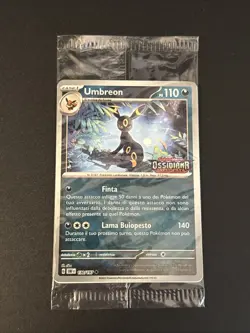 Pokemon Umbreon 130/197 Stamp Stamped Fiery Obsidian Ita Sealed Reverse Obf - Image 1