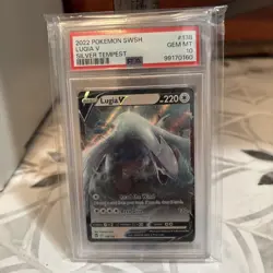 2022 POKEMON SWORD & SHIELD SILVER TEMPEST #138 LUGIA V PSA 10 - Image 1