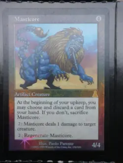 mtg magic masticore FOIL urza's destiny ENGLISH NEAR MINT destinee d'urza - Image 1