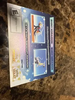 Pokemon Scarlet And Violet Serial Codes Shiny Koraidon or Miraidon UNSCRATCHED! - Image 1