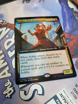 MTG MagicCon Atlanta EXCLUSIVE Promo Sokka, Bold Boomeranger Foil Avatar - Magic - Image 2