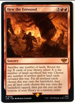 MTG Hew the Entwood The Lord of the Rings 0136 Pack Fresh Mythic Regular - Image 1