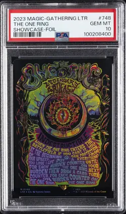 2023 MTG TALES OF MIDDLE-EARTH SC-FOIL #748 THE ONE RING PSA 10 - Image 1
